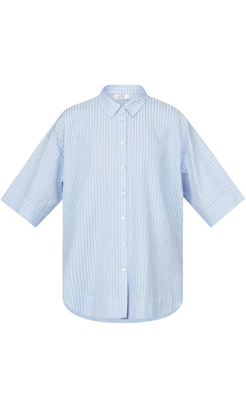 Love & Divine Skjorte - Love971-9 - Blue Stripe