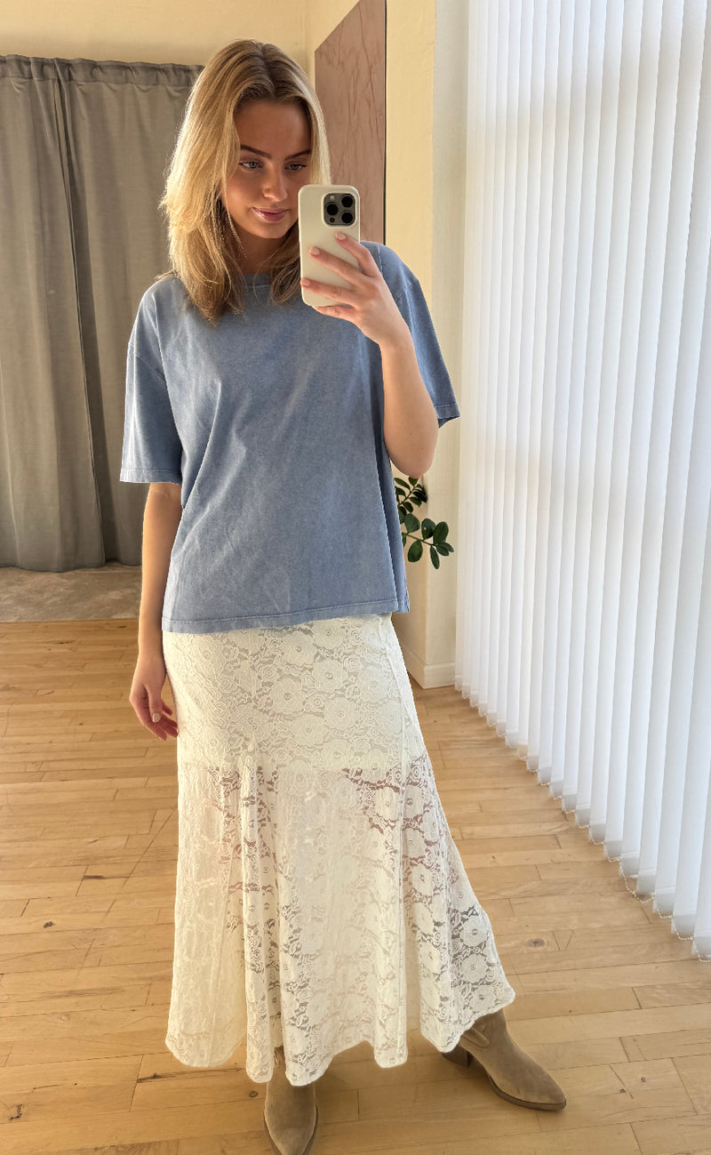 Love & Divine T-shirt - Love1303-2 - Blue Wash