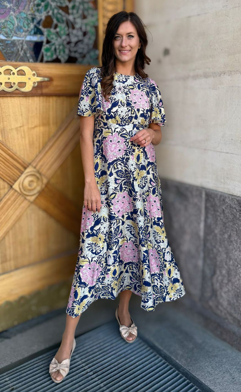Love & Divne Kjole - Love1000-16 - Navy Paisley