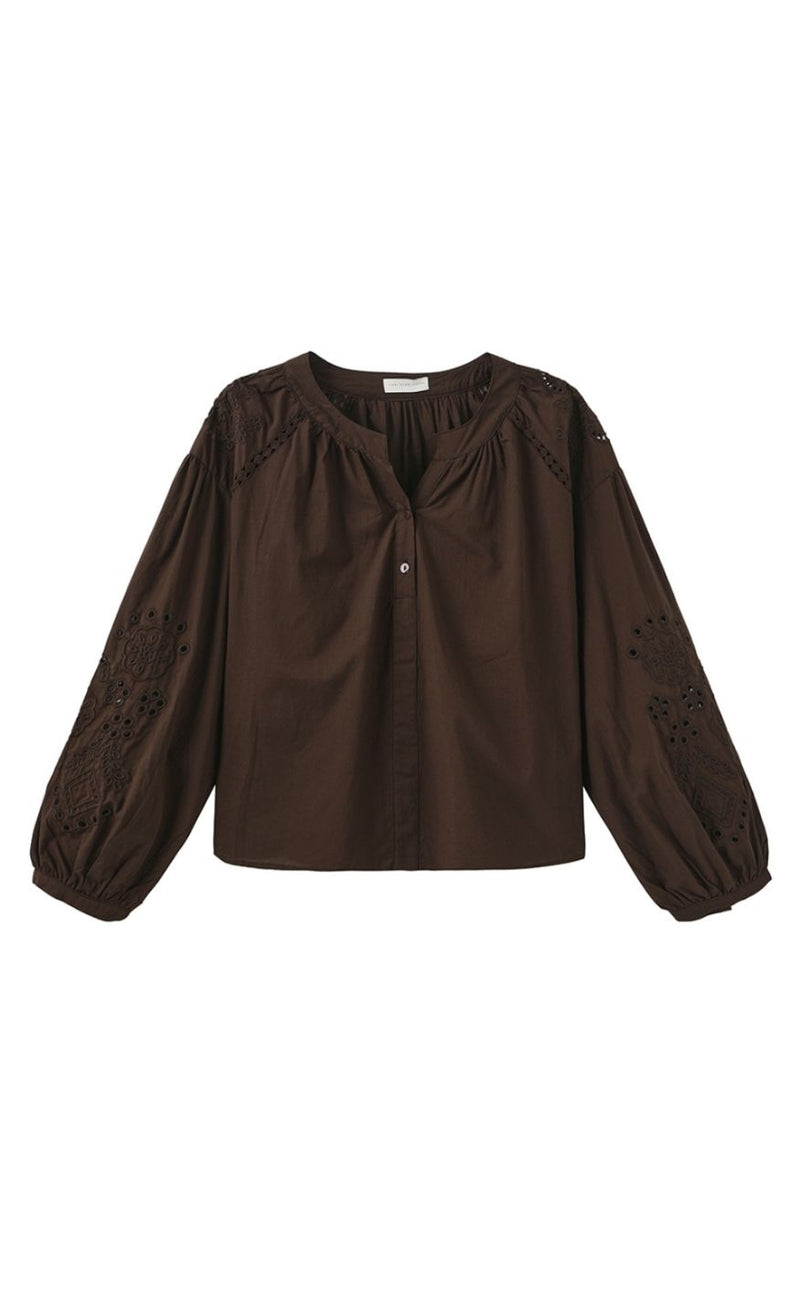 Luxzuz Bluse - Alis - Dark Brown