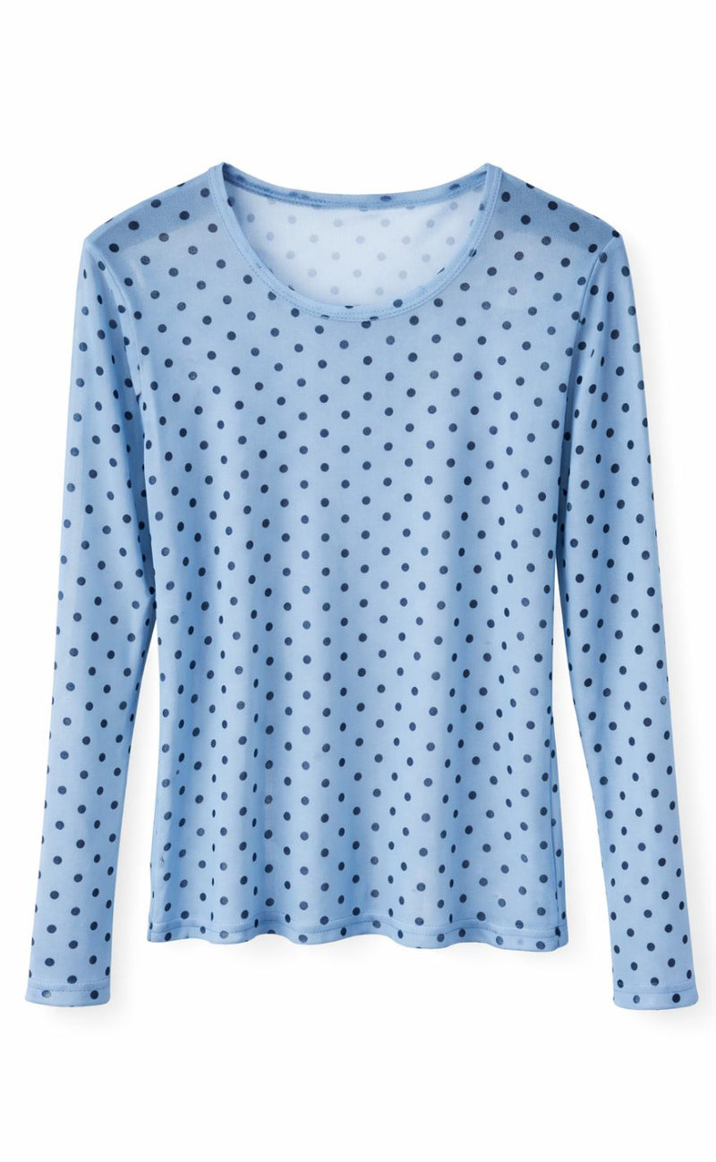Luxzuz Bluse - Sigdotti Mesh - 501 Cerulean Blue