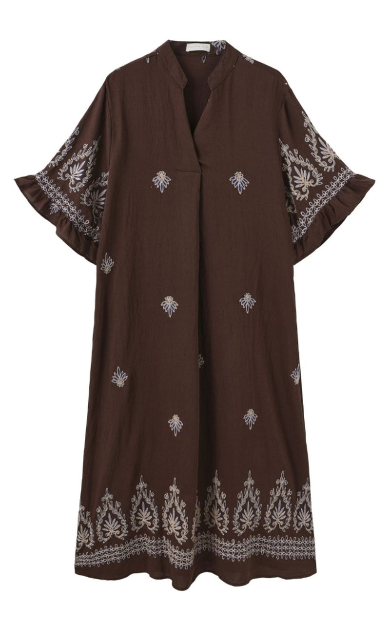 Luxzuz Kjole - Alfhild - Dark Brown