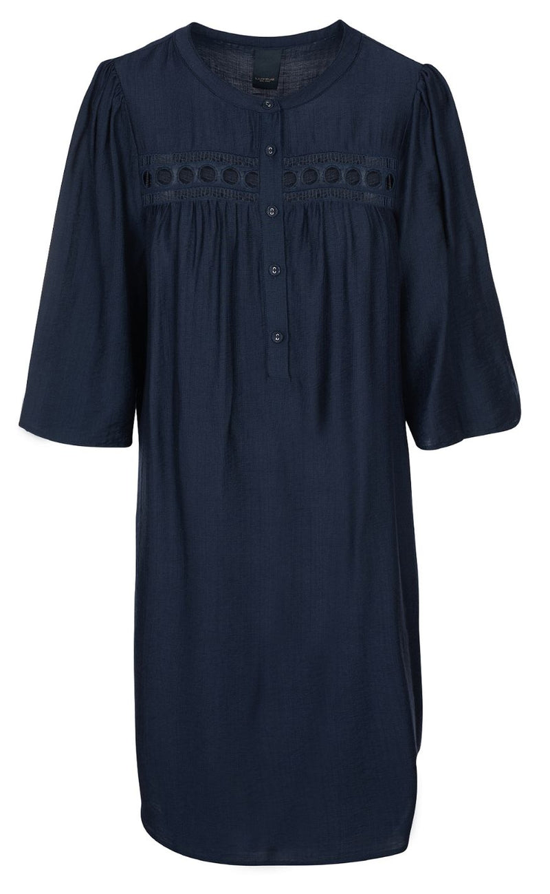Luxzuz Kjole - Carolat - Navy Blue