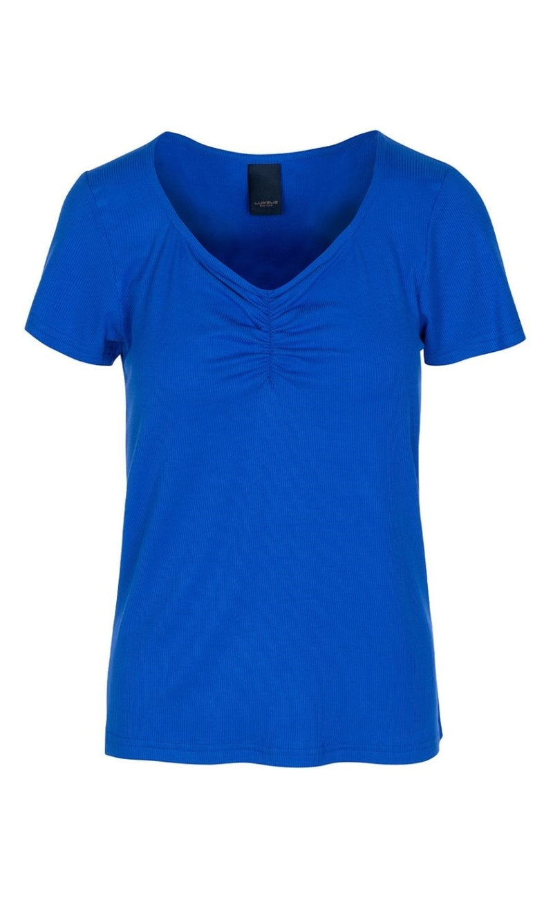 Luxzuz T-shirt - Klaudine - Dazzling Blue
