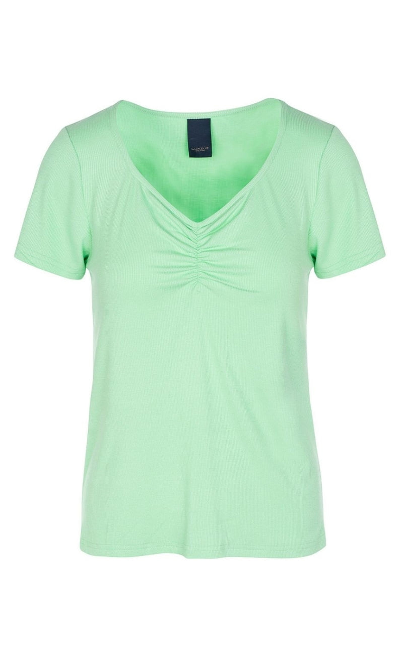 Luxzuz T-shirt - Klaudine - Poisen Green