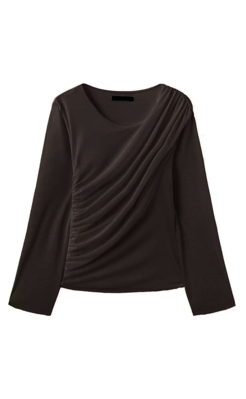 Luxzuz T-shirt - Thora - Choco Lux