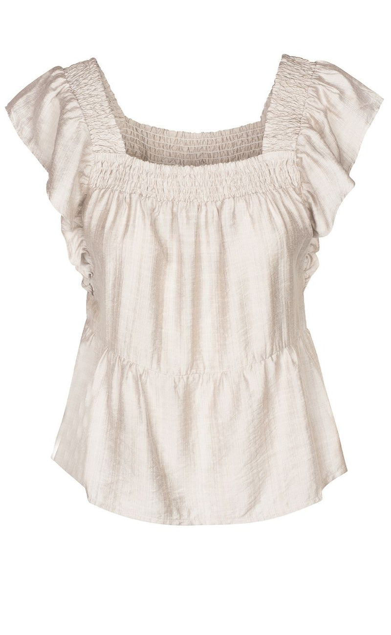 Luxzuz Top - Rufusine - Sandshell