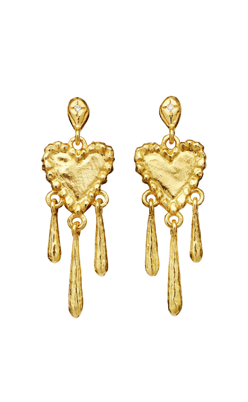 Maanesten Øreringe - Trista - Gold Colour