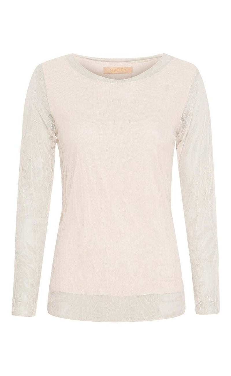 Marta Du Chateau Bluse - 1708 - Beige