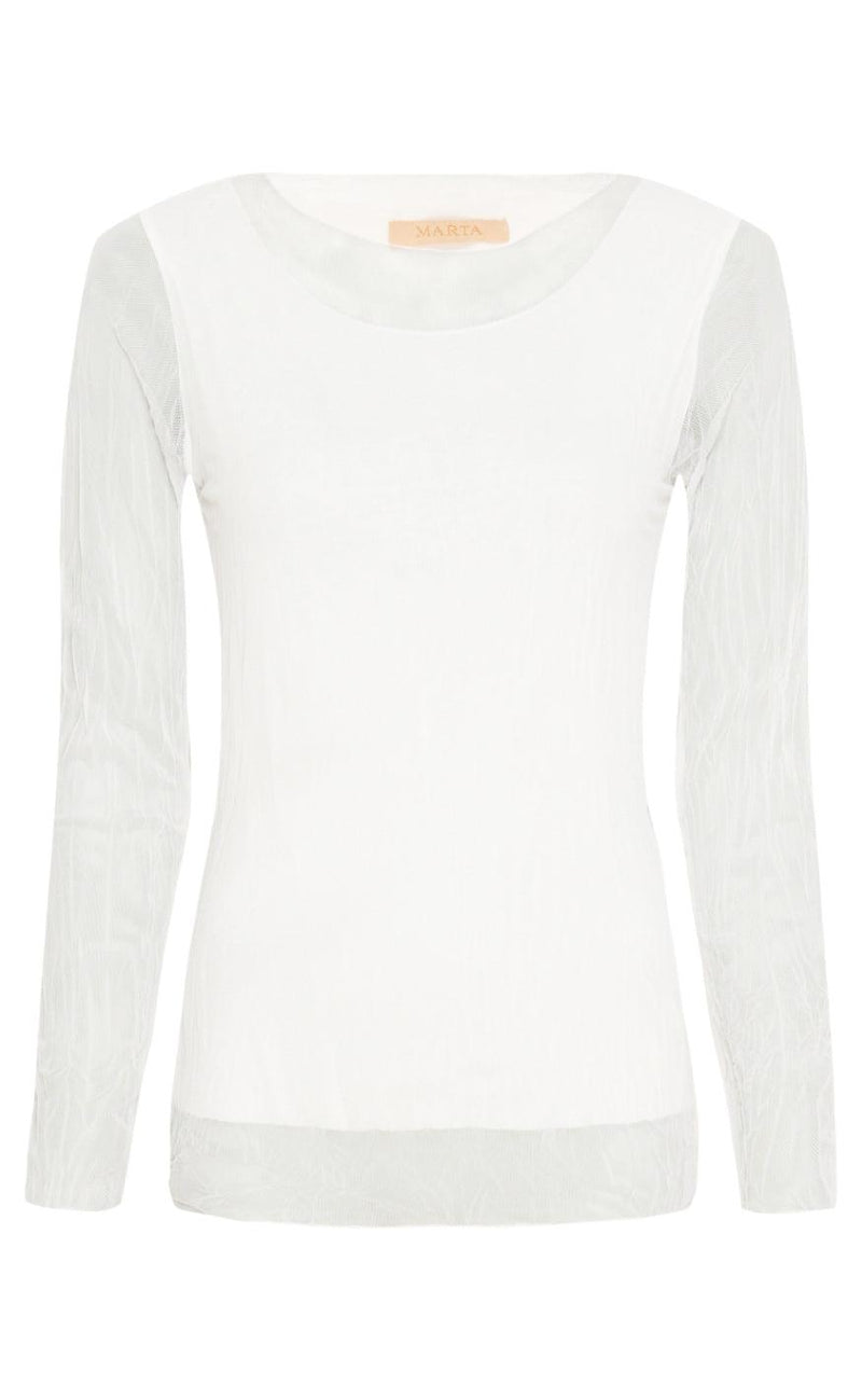 Marta Du Chateau Bluse - 1708 - White