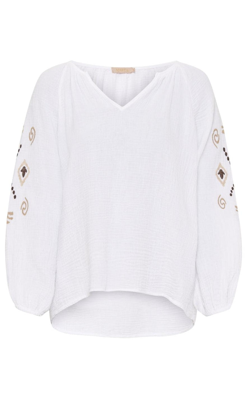 Marta Du Chateau Bluse - 3618 Ursula - Offwhite