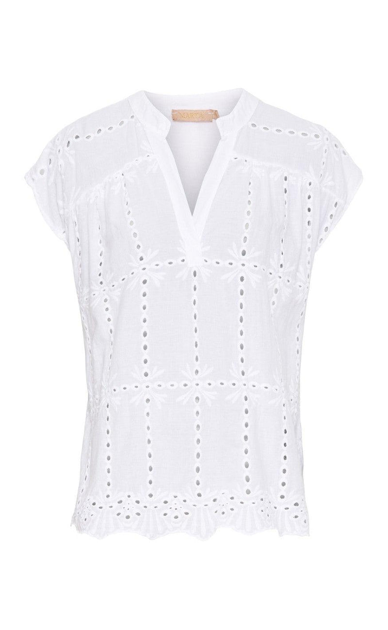 Marta Du Chateau Bluse - 4440 Kassandra - White