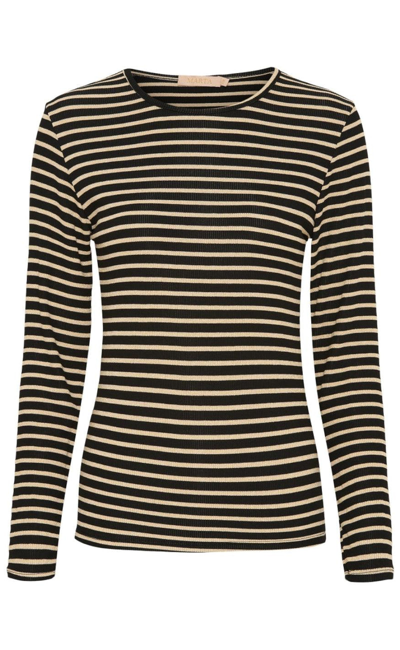 Marta Du Chateau Bluse - 5356 Signe - Black/Gold