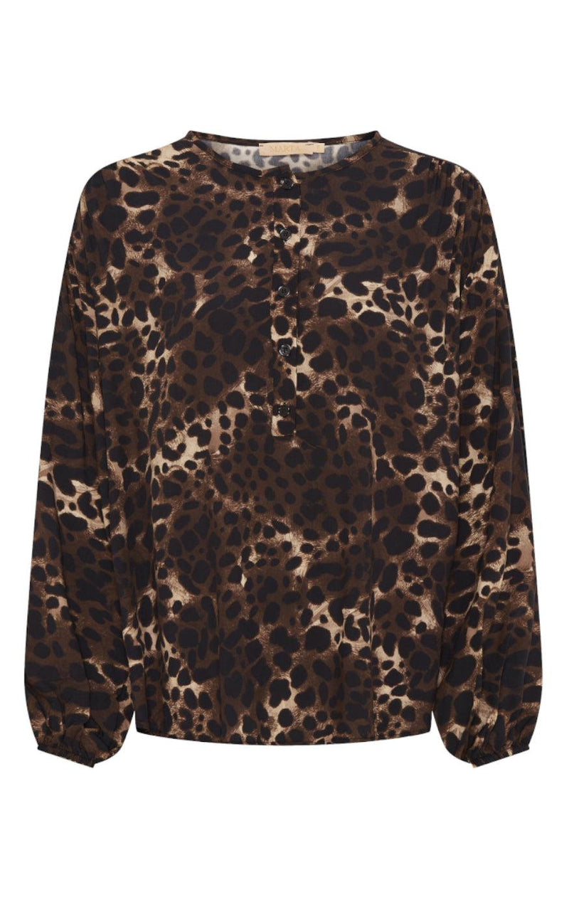 Marta Du Chateau Bluse - 5890 Isabella - Marrone Scuro