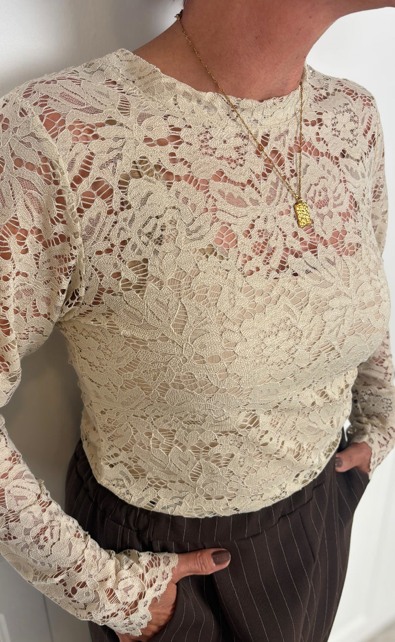 Marta Du Chateau Bluse - Milley - Beige
