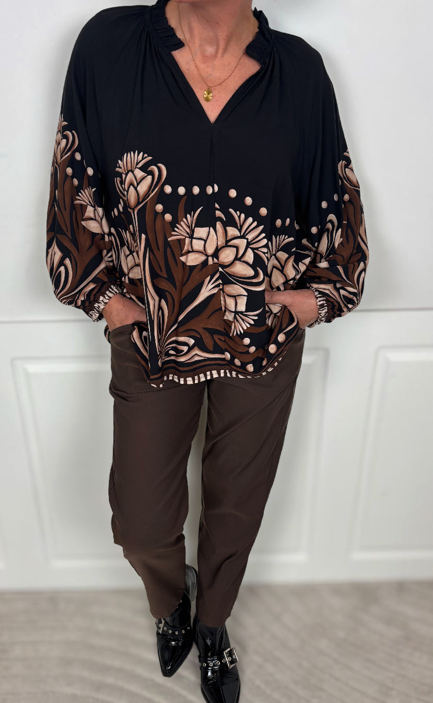 Marta Du Chateau Bluse - Octavia - Black