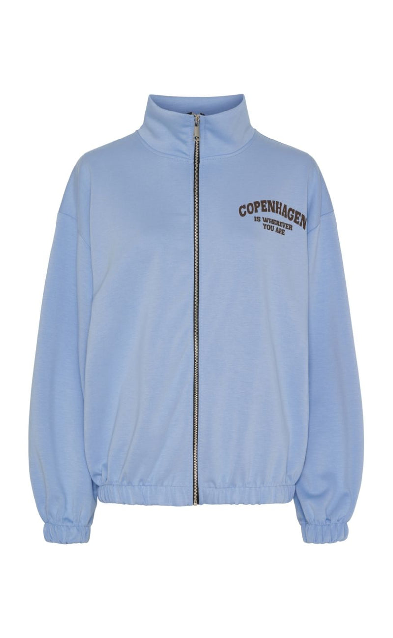 Marta Du Chateau Cardigan - Nete - Sky Blue/Brown