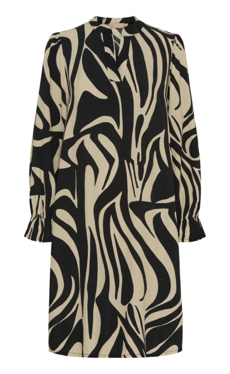 Marta Du Chateau Kjole - 3633 Pernille - Black/Beige
