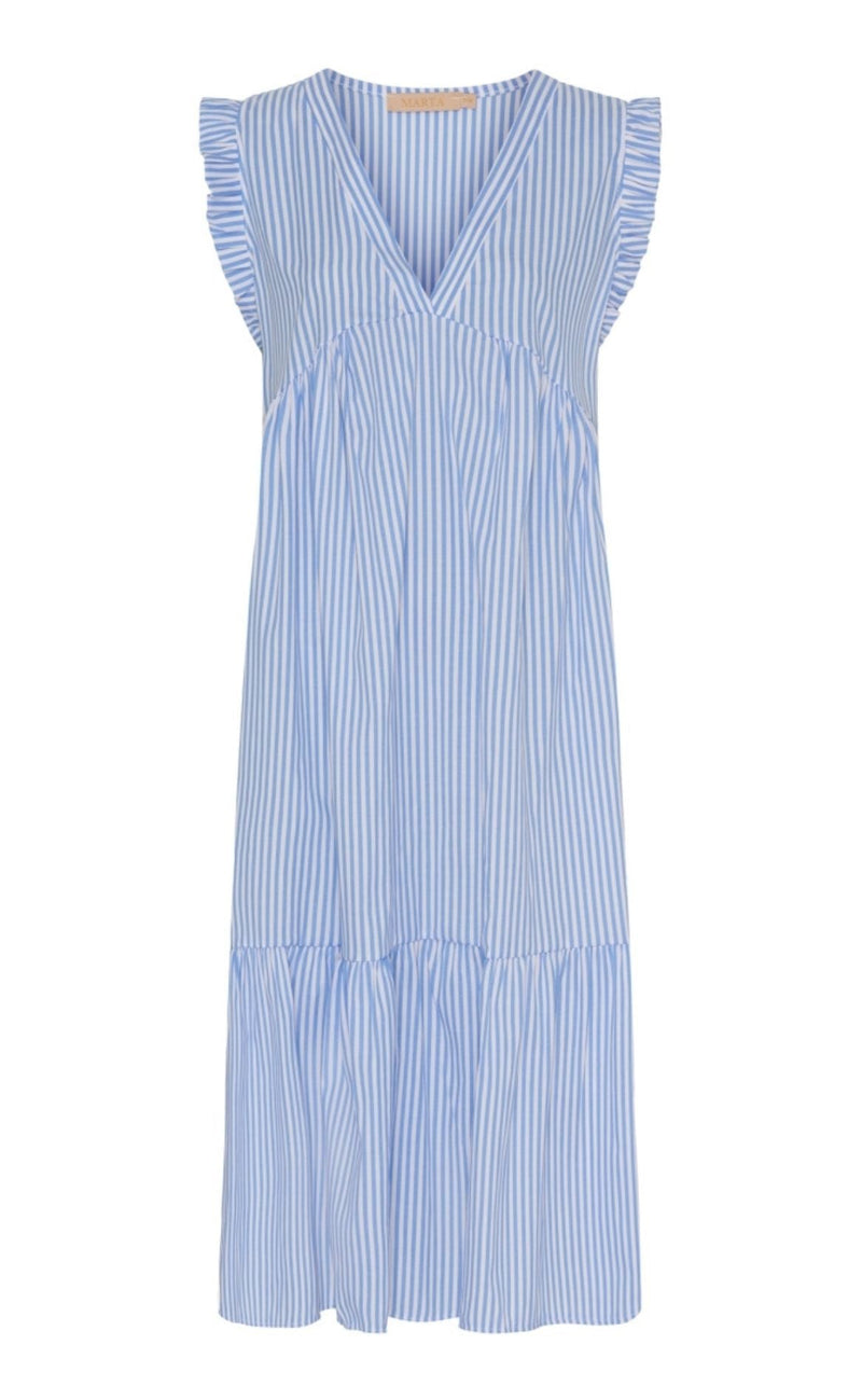 Marta Du Chateau Kjole - Elma - Blue Stripe
