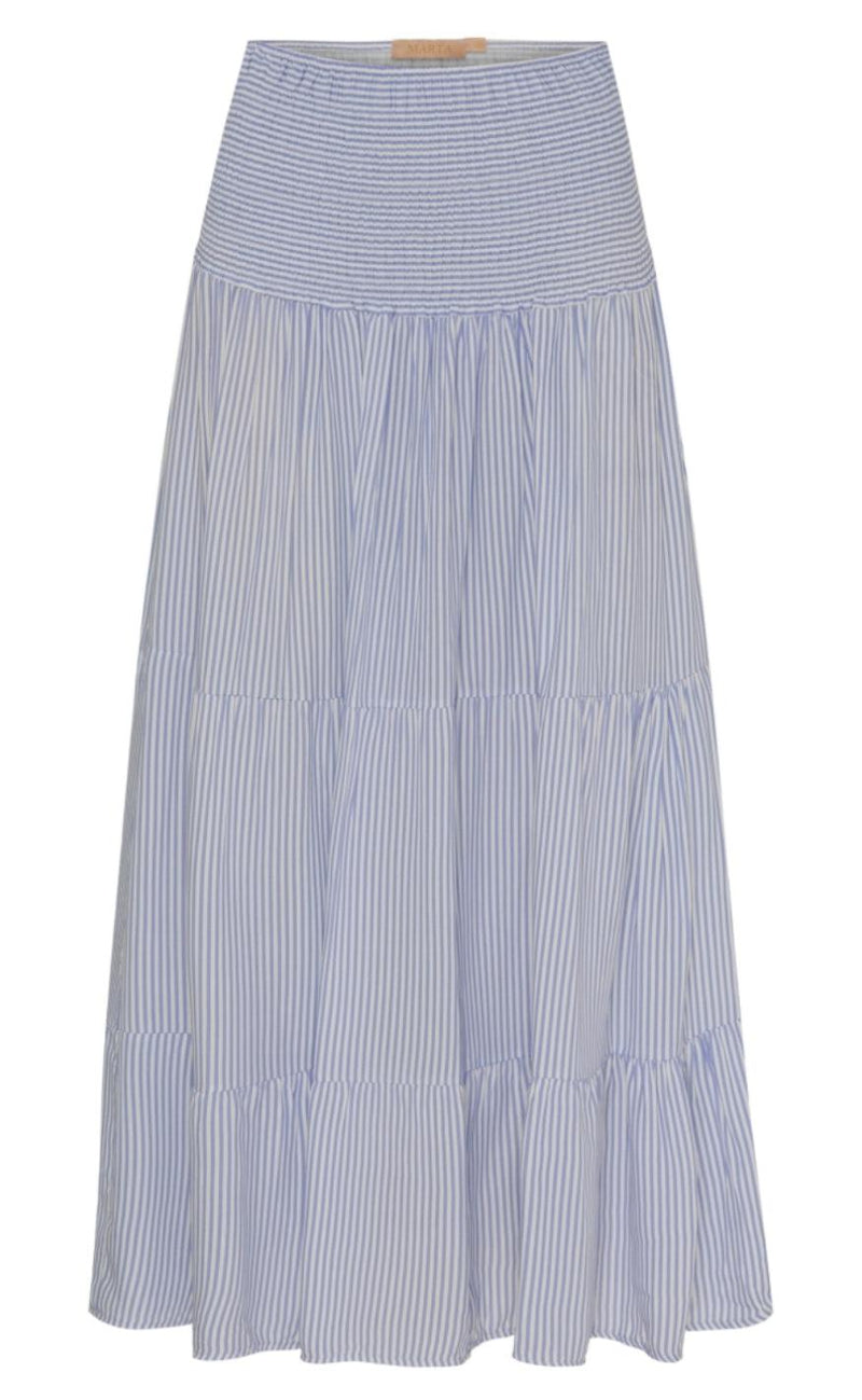 Marta Du Chateau Nederdel - 5201 / 5849 - Jeans Stripe