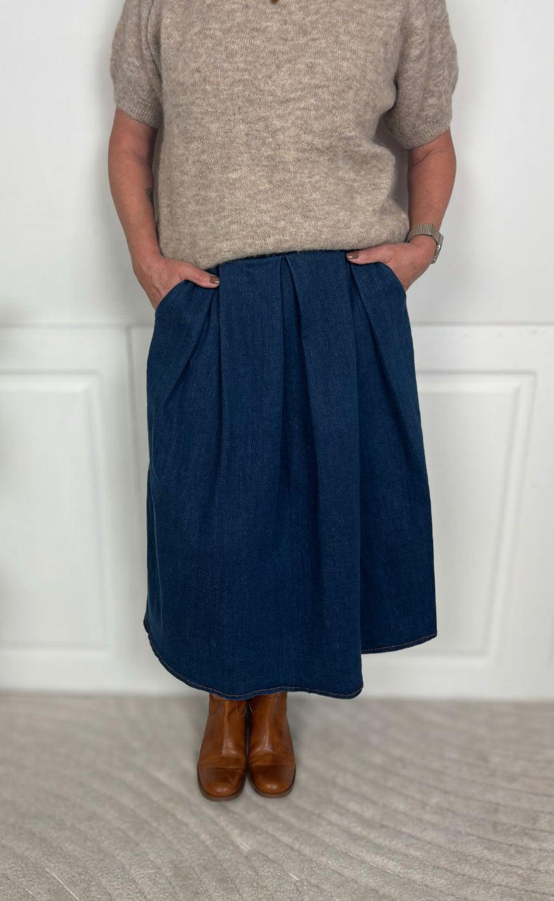 Marta Du Chateau Nederdel - Aila - Medium Blue
