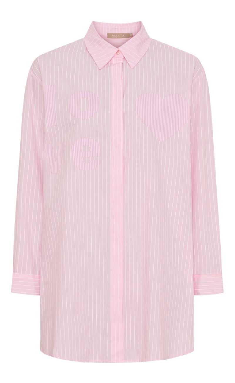 Marta Du Chateau Skjorte - Alina - Pink