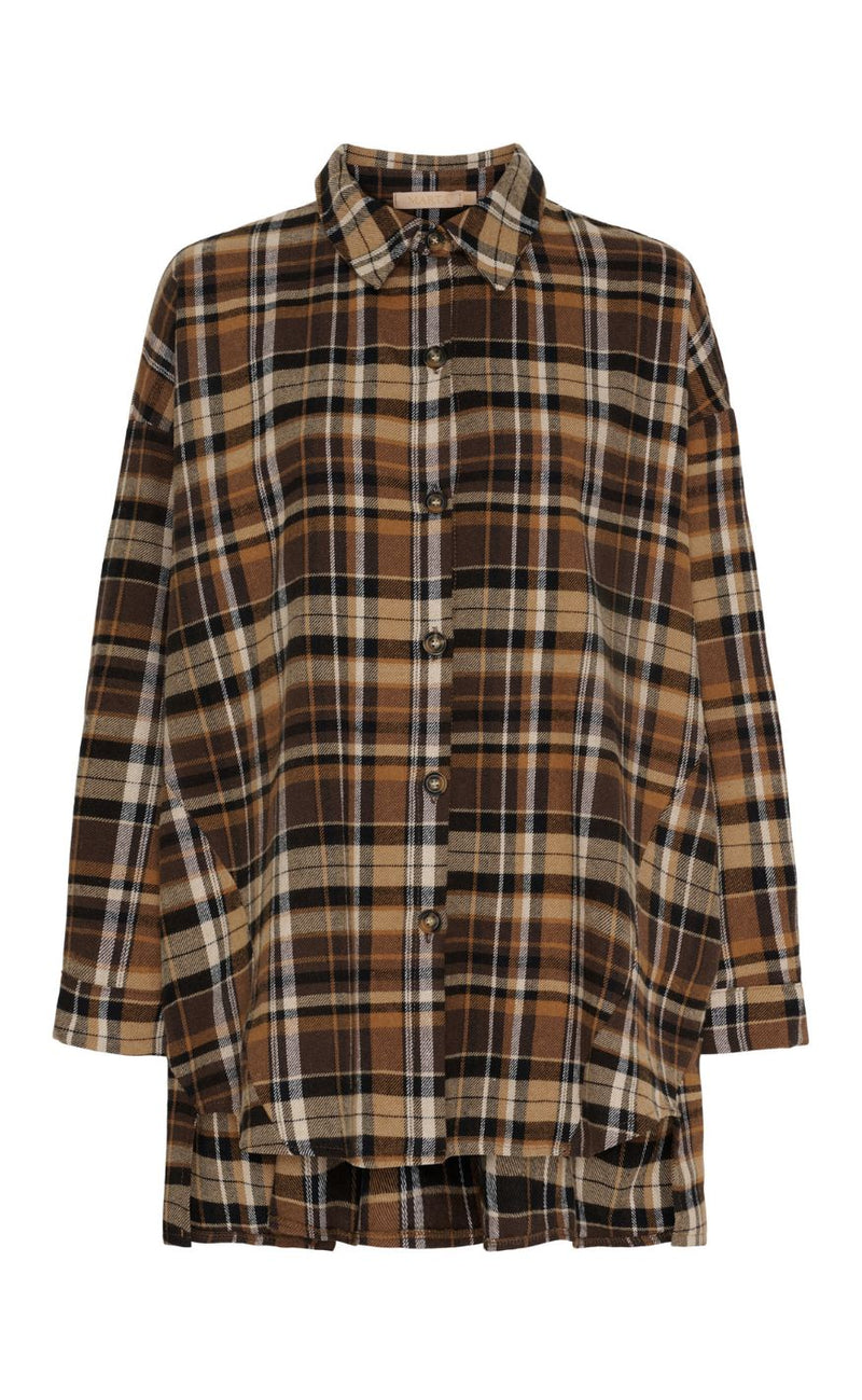Marta Du Chateau Skjorte - Laureline - Camel J-Tex