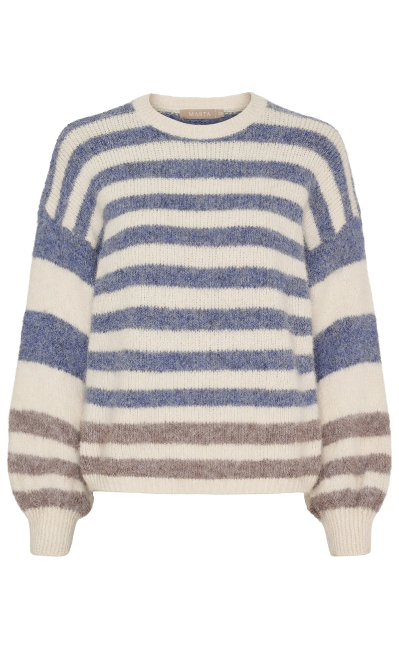 Marta Du Chateau Strik - Cassie - Beige/Jeans/Fango