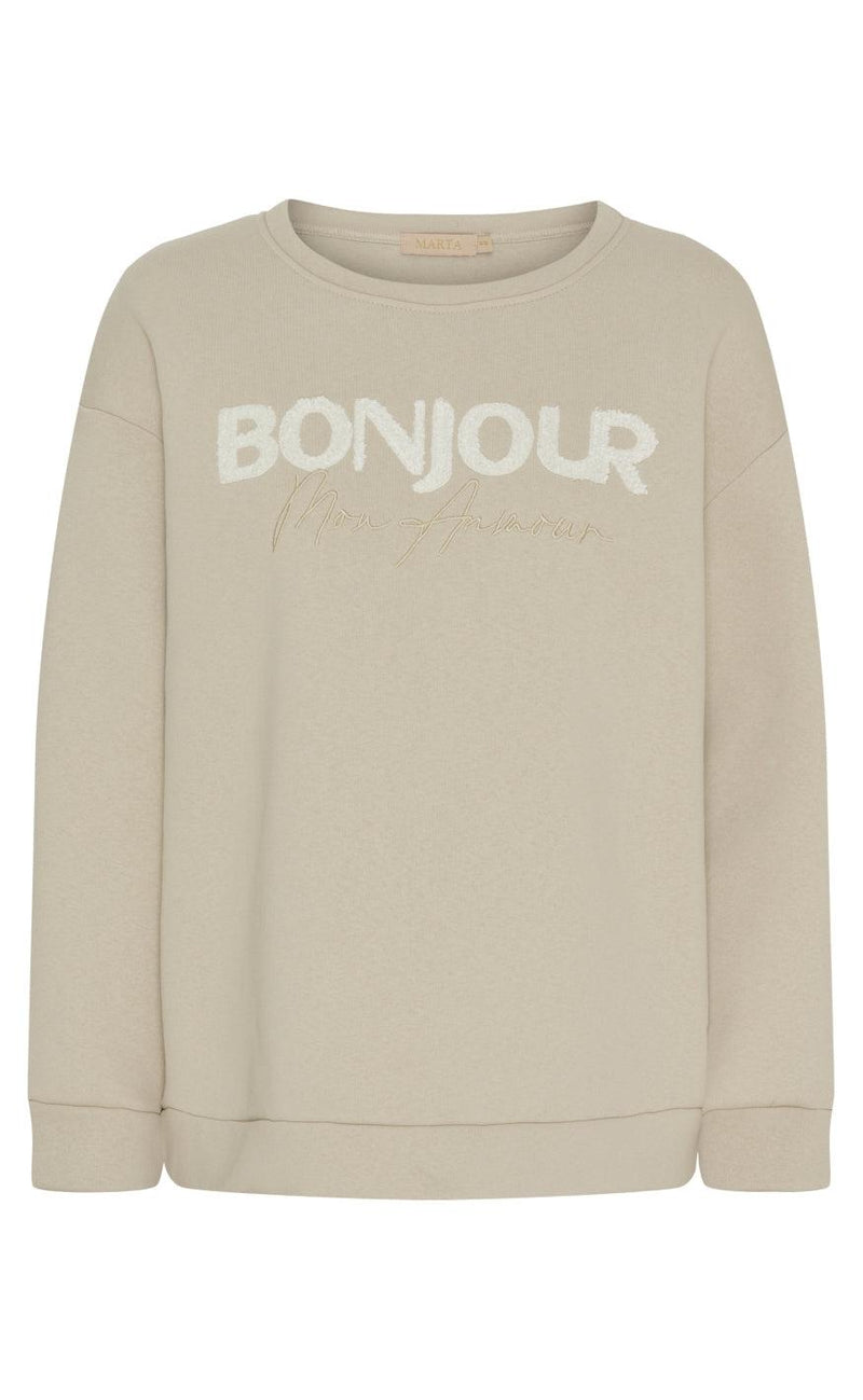 Marta Du Chateau Sweater - 7332 Margin - Beige