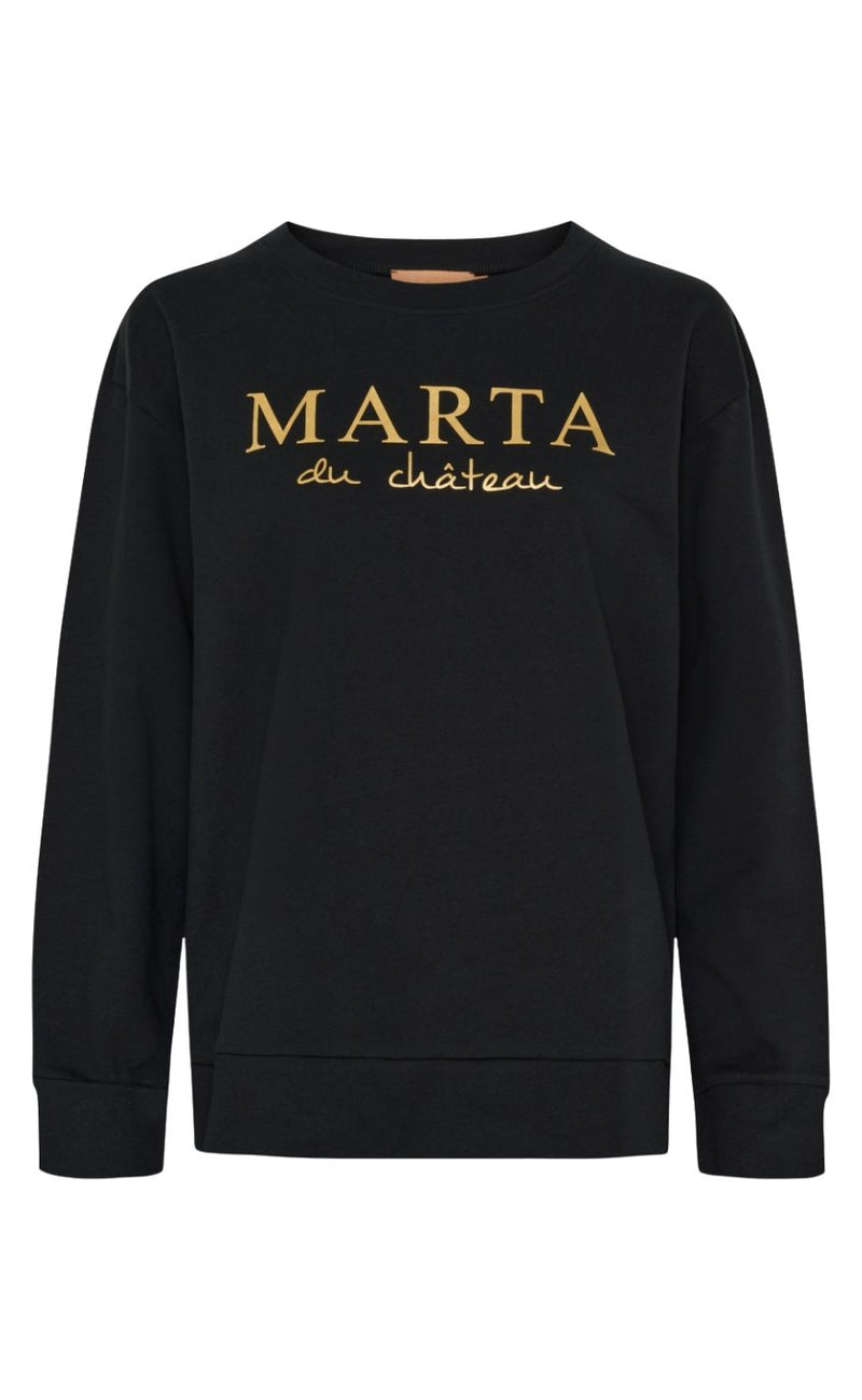 Marta Du Chateau Sweatshirt - Annemette - Black