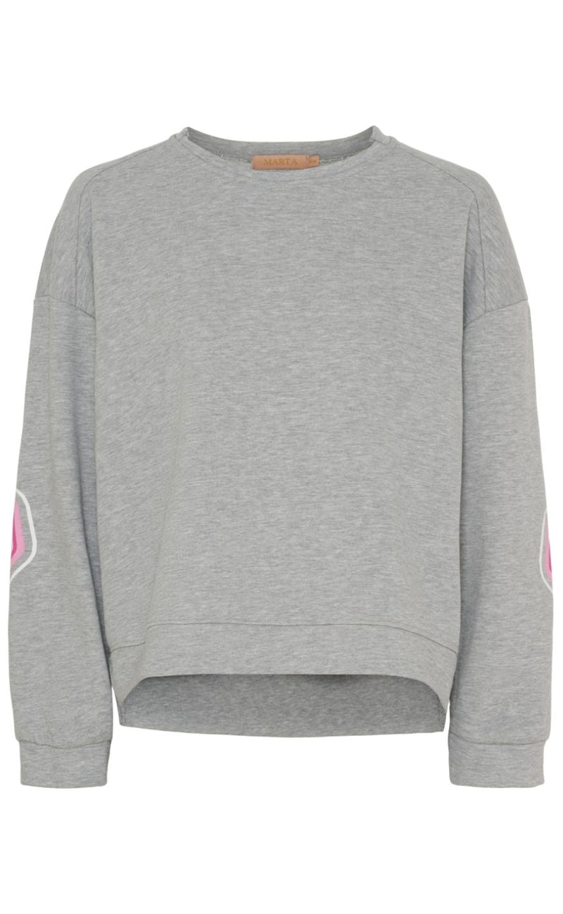Marta Du Chateau Sweatshirt - Nadine - Light Grey