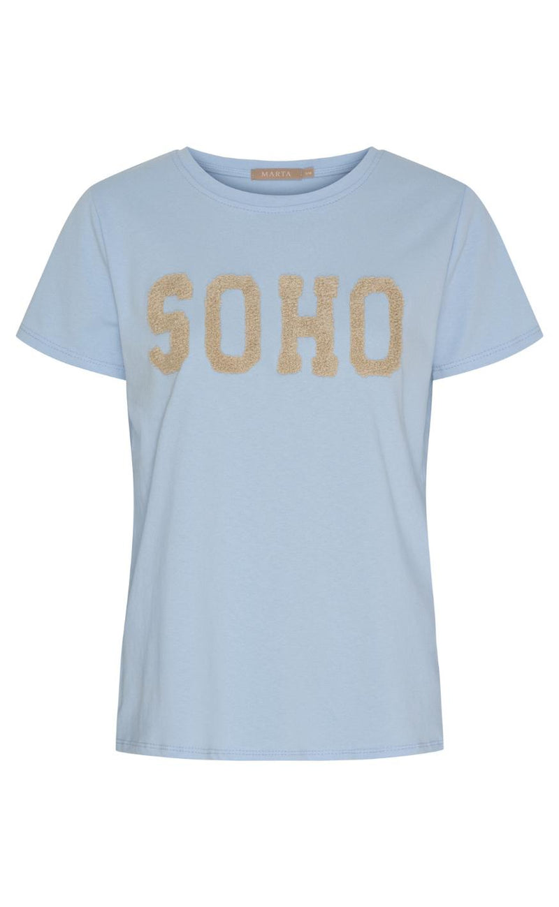 Marta Du Chateau T-Shirt - Herdis - Celeste Light/Beige