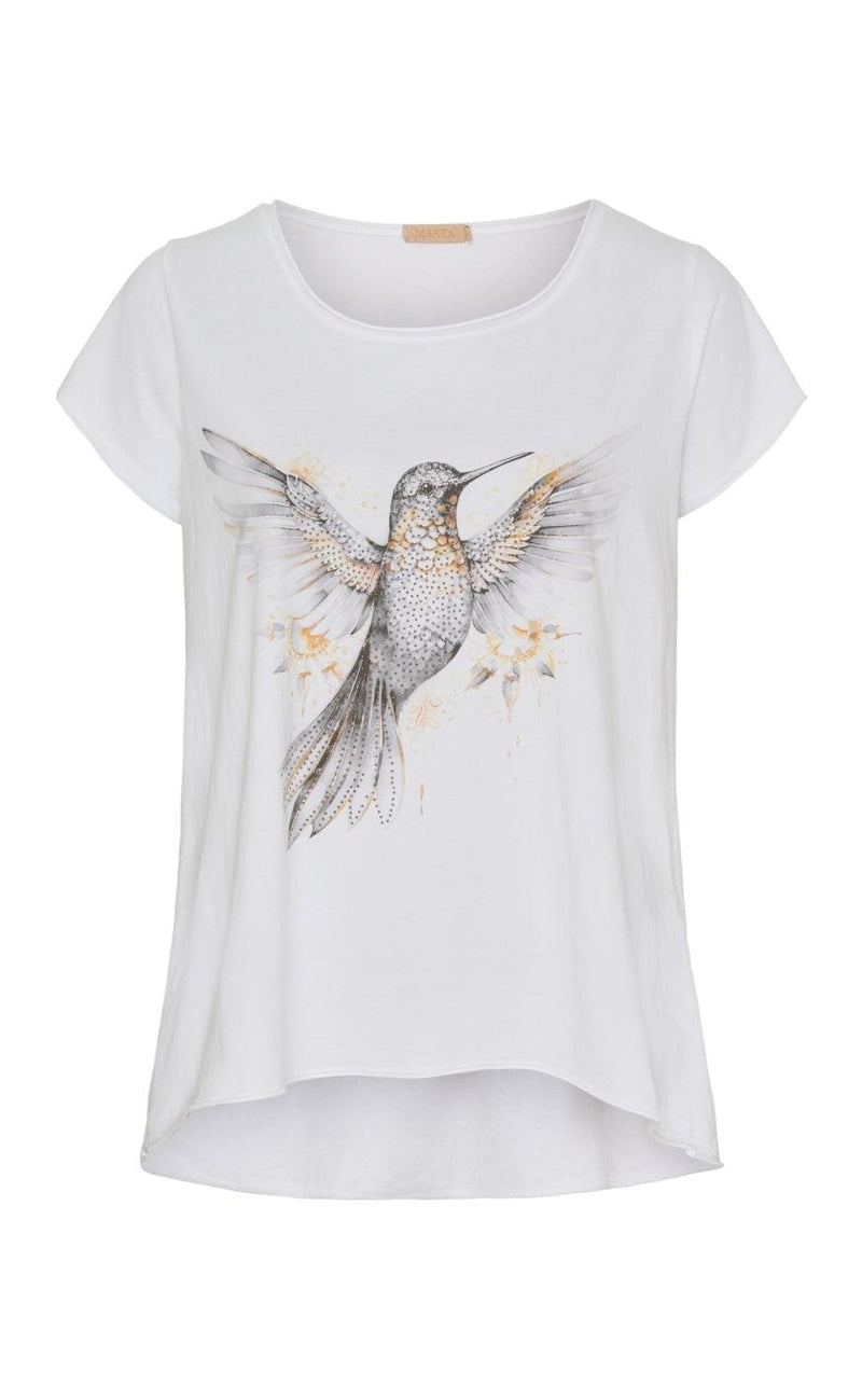 Marta Du Chateau T-shirt - 1535 Marie - Grey Bird
