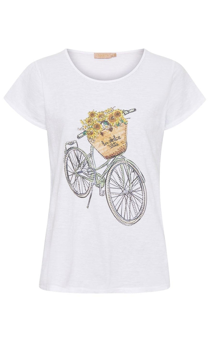 Marta Du Chateau T-shirt - 3895 - White/Bike
