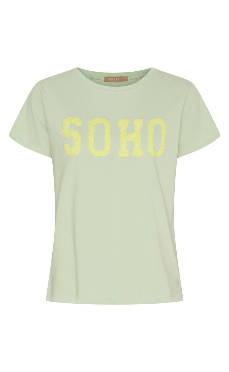 Marta Du Chateau T-shirt - Herdis - Mint16/Yellow