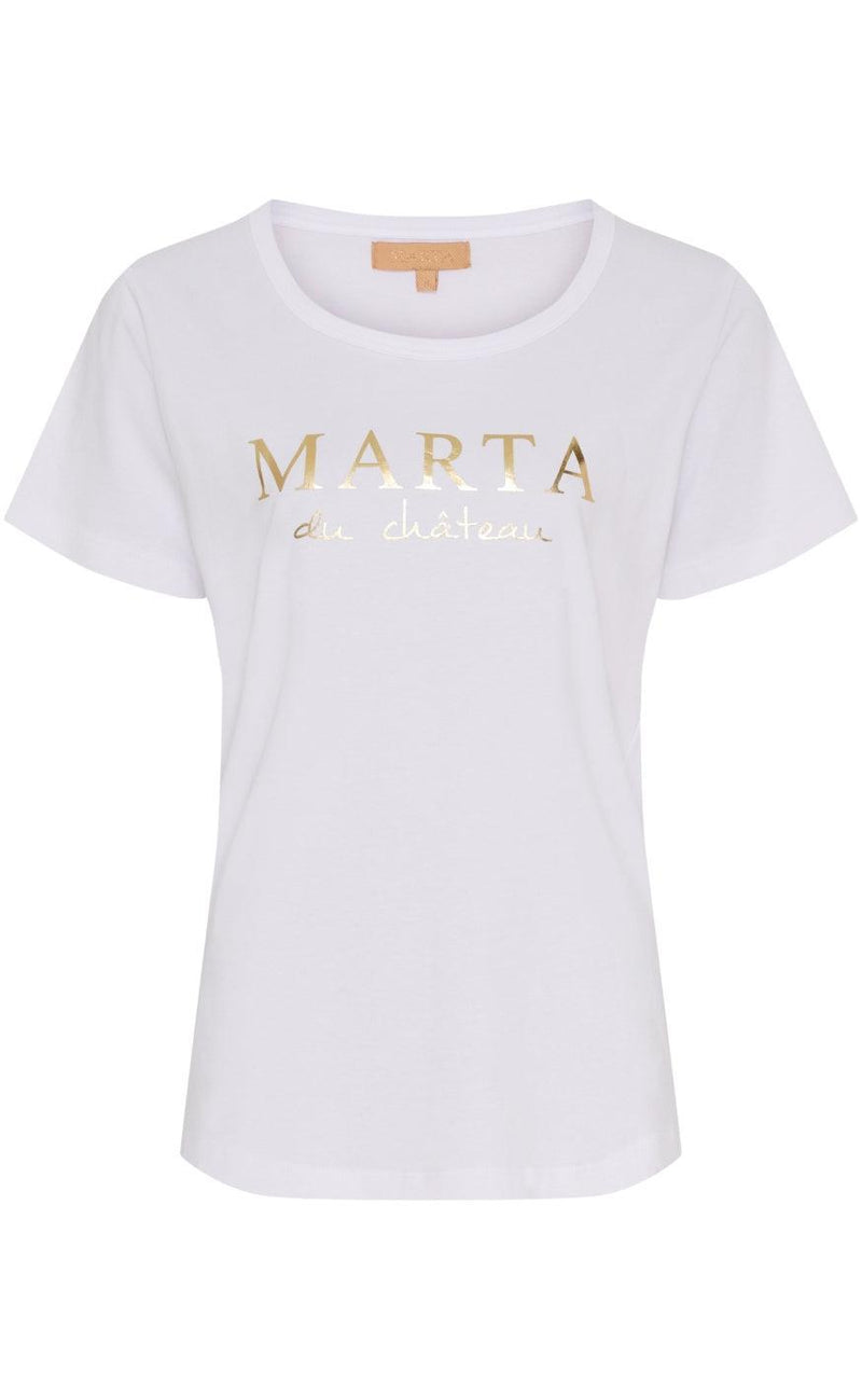 Marta Du Chateau T-shirt - Jeanette - Optisk White