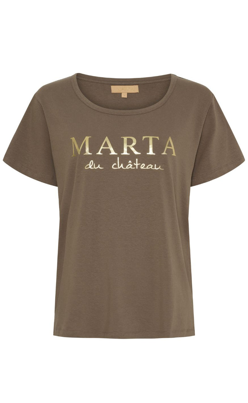 Marta Du Chateau T-shirts - Jeanette - Fango