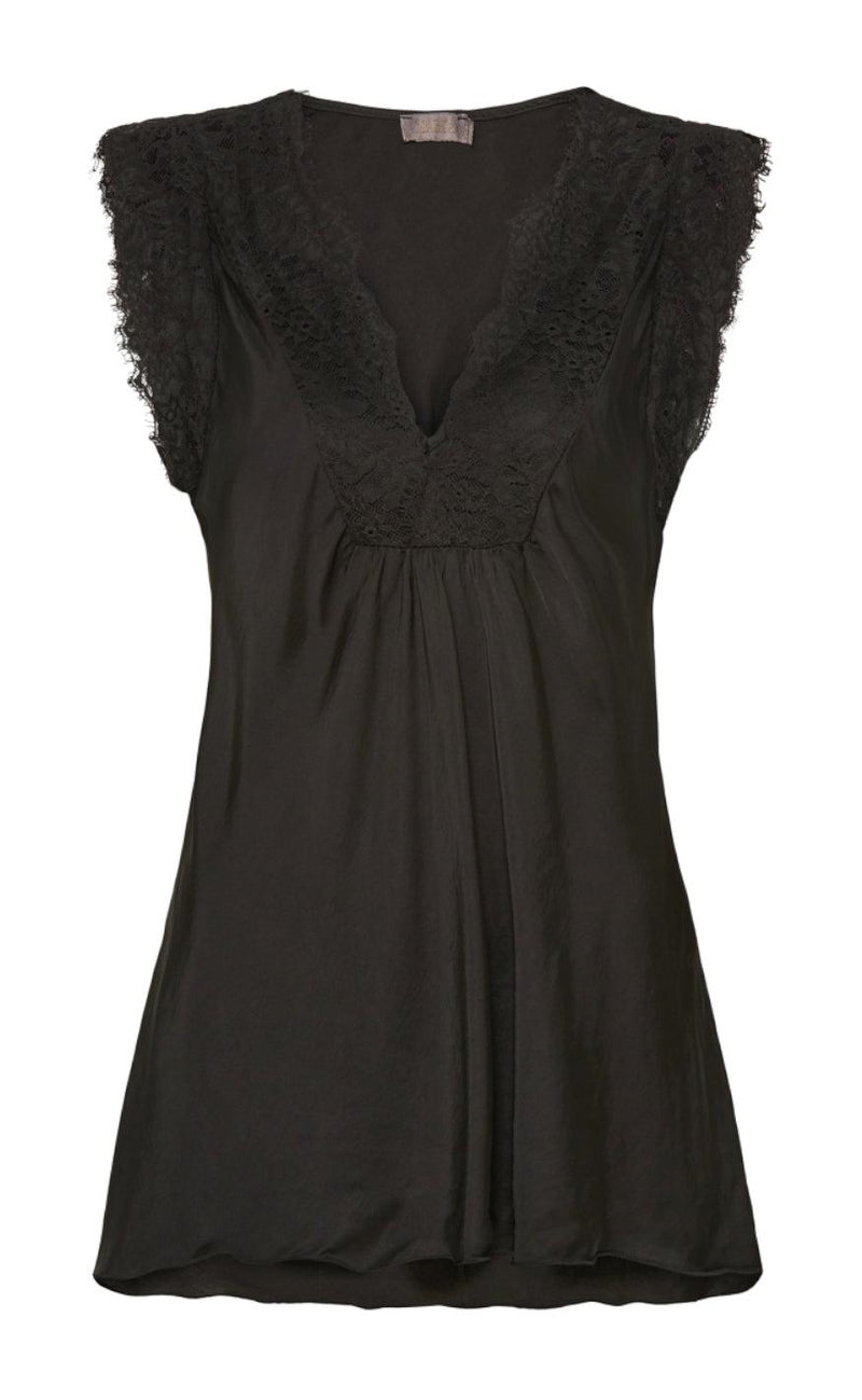 Marta Du Chateau Top - 8804 Faune - Black