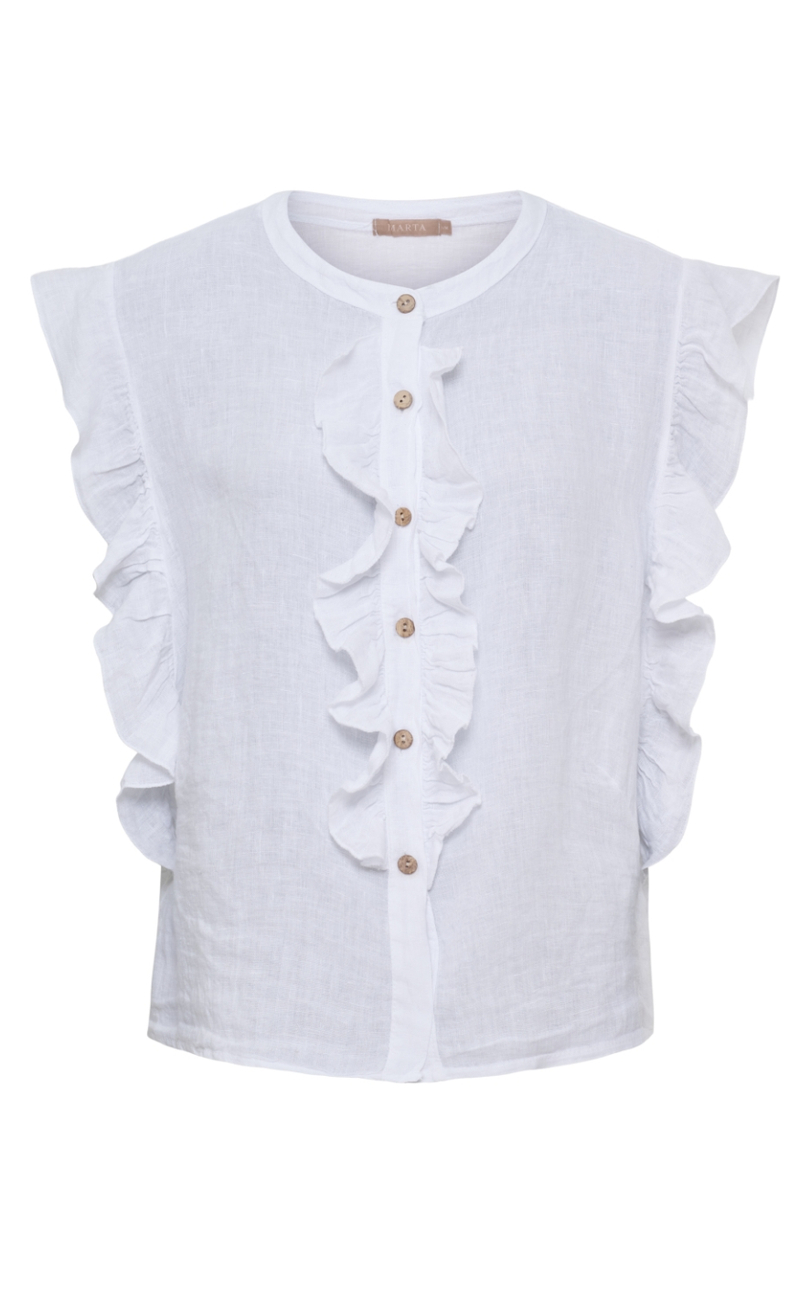 Marta Du Chateau Top - Karima - White