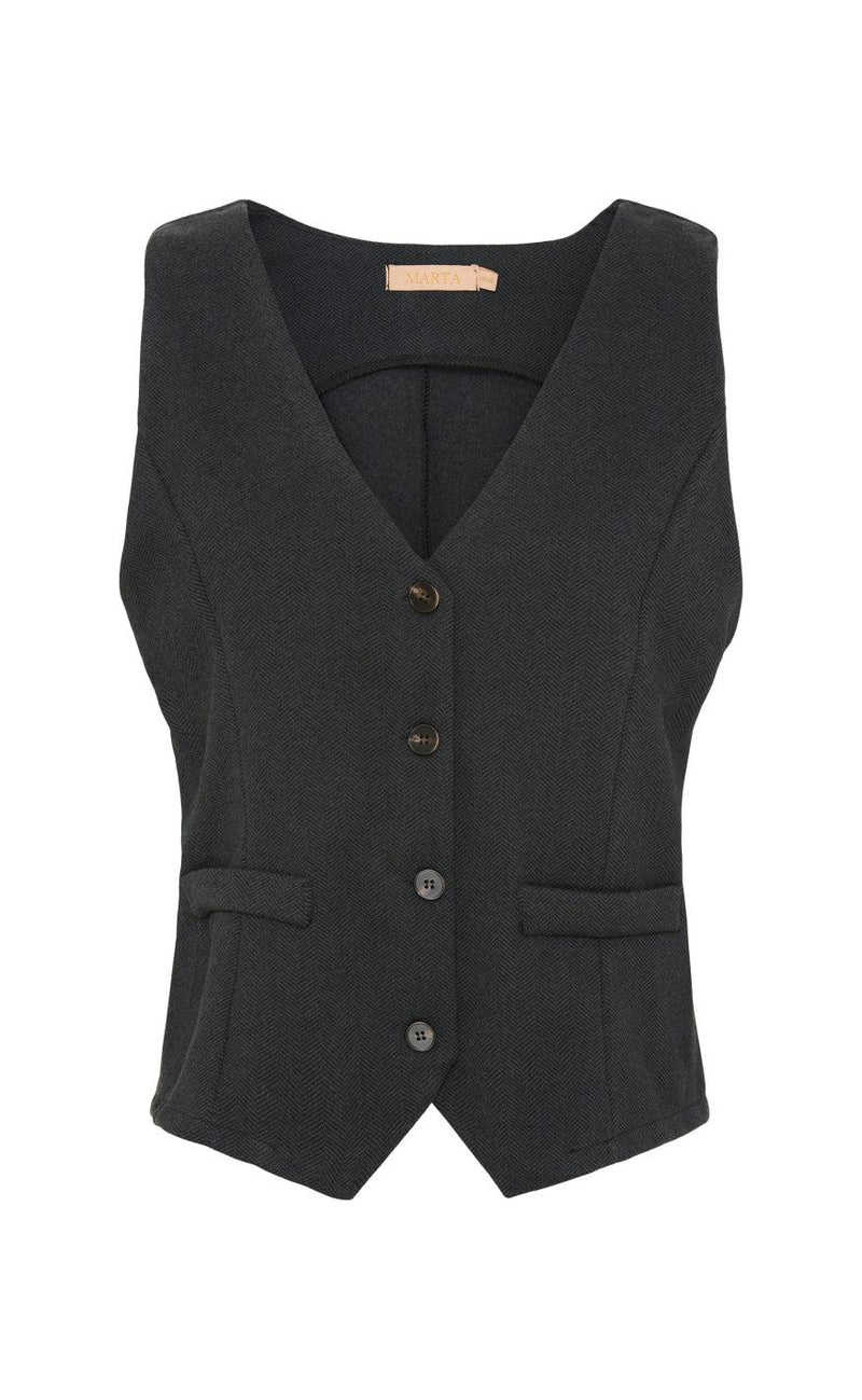 Marta Du Chateau Vest - 3913 Bente - Black
