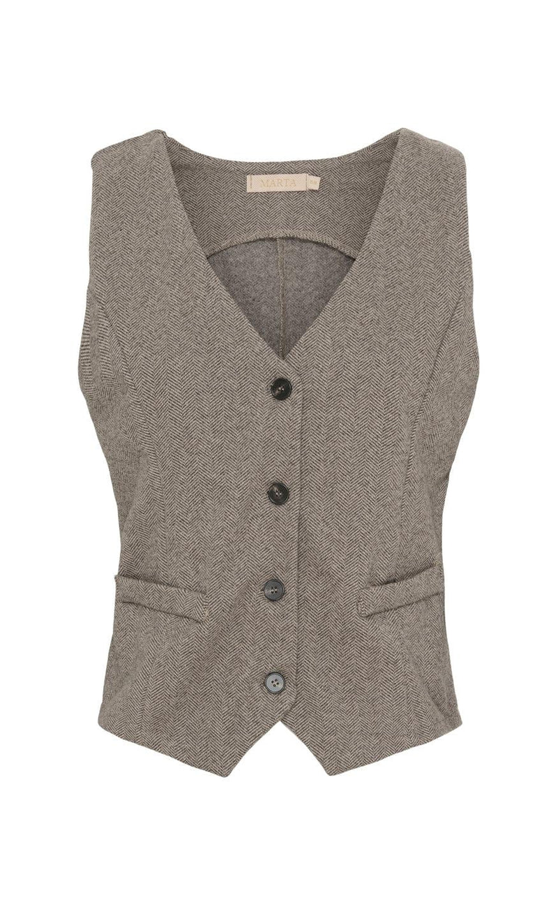 Marta Du Chateau Vest - 3913 Bente - Fango