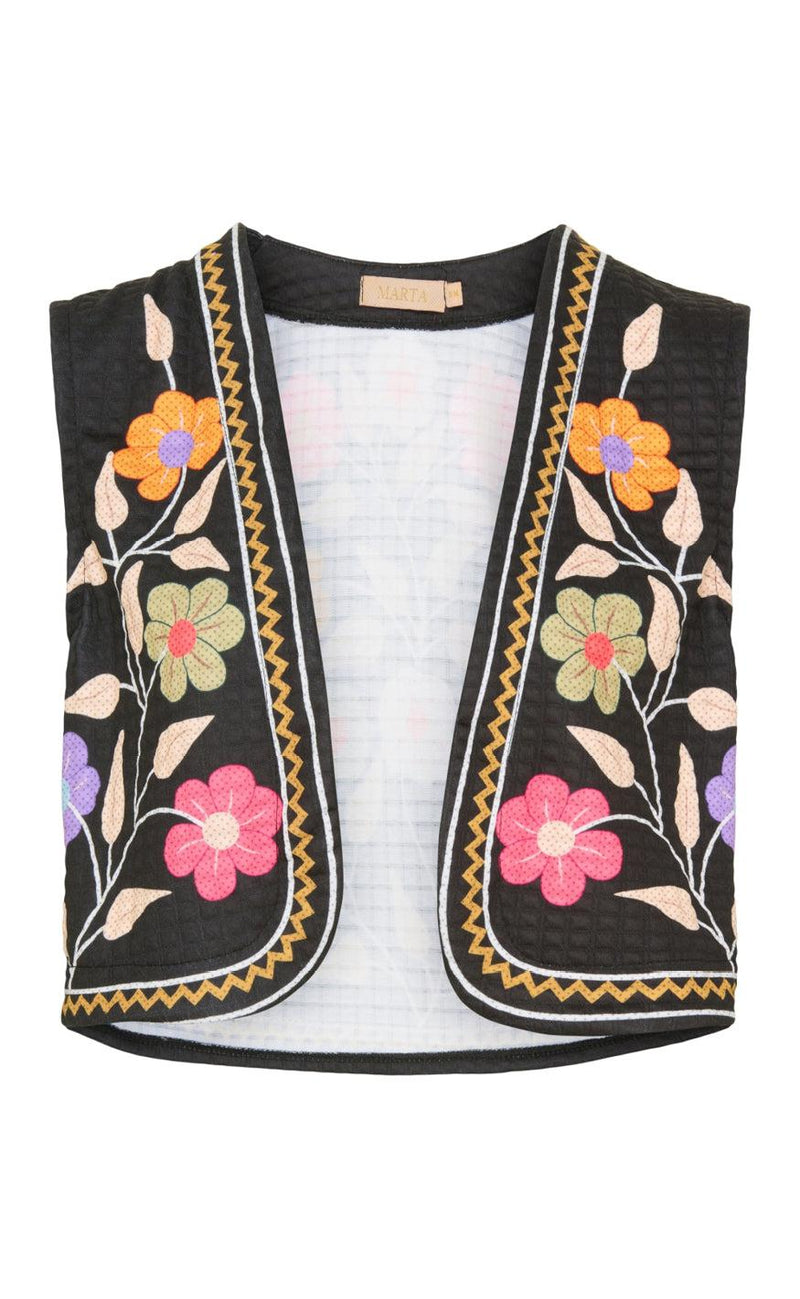 Marta Du Chateau Vest - 3916 - Black