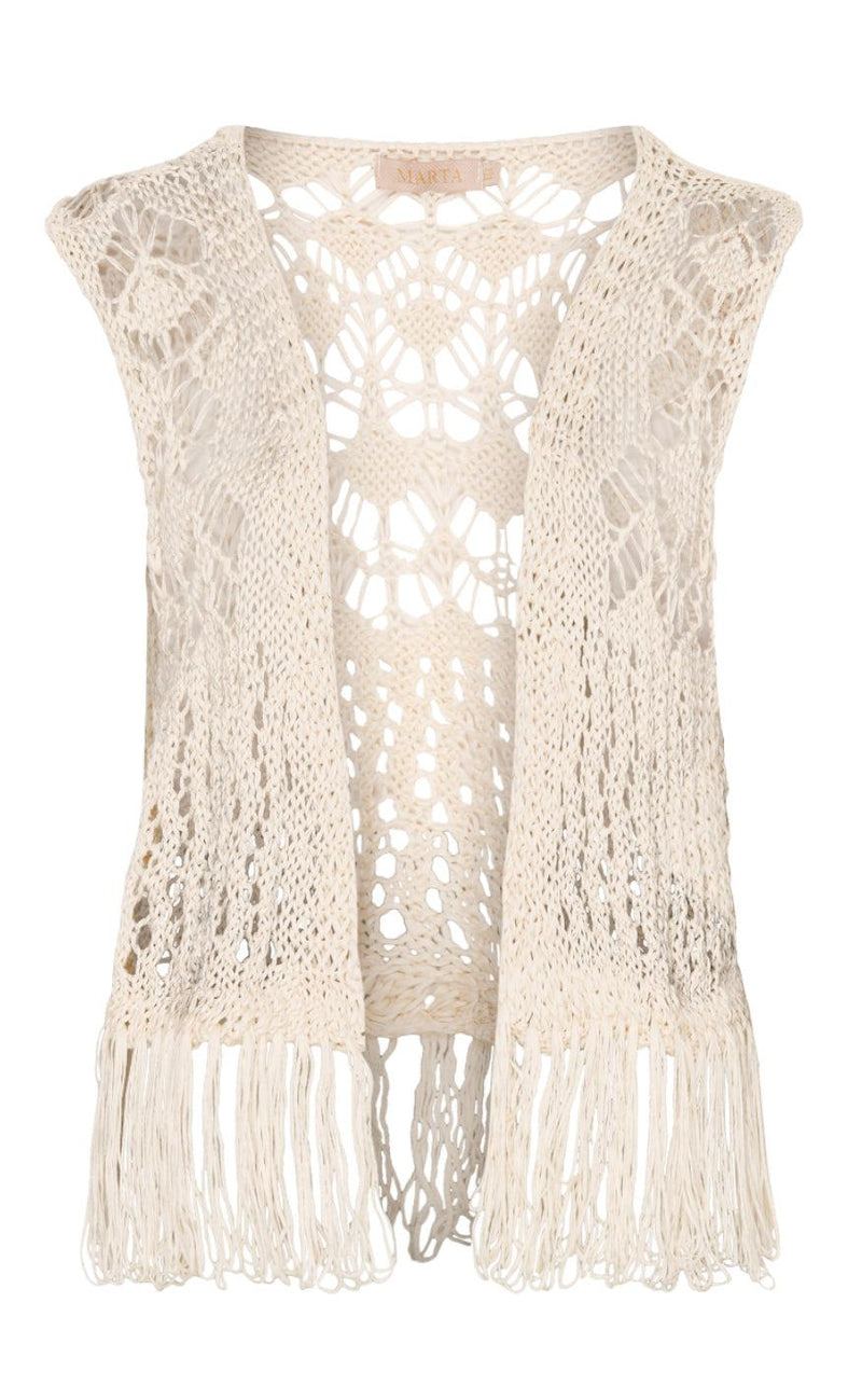 Marta Du Chateau Vest - 473 - Plain Beige