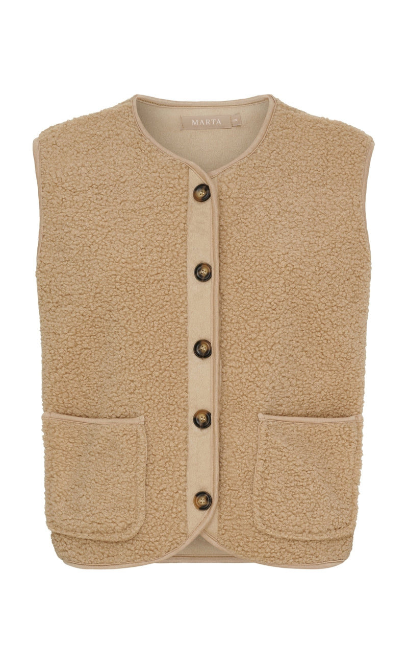 Marta Du Chateau Vest - Emmie - Camel