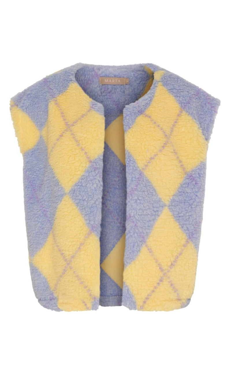 Marta Du Chateau Vest - Pam - Blue/Yellow