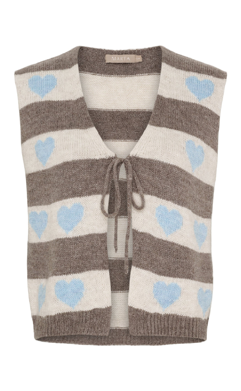 Marta Du Chateau Vest - Phoenix Knit - Celeste