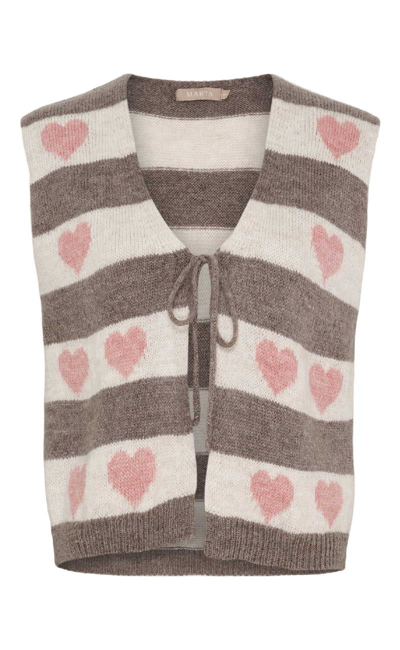 Marta Du Chateau Vest - Phoenix Knit - Old Rose