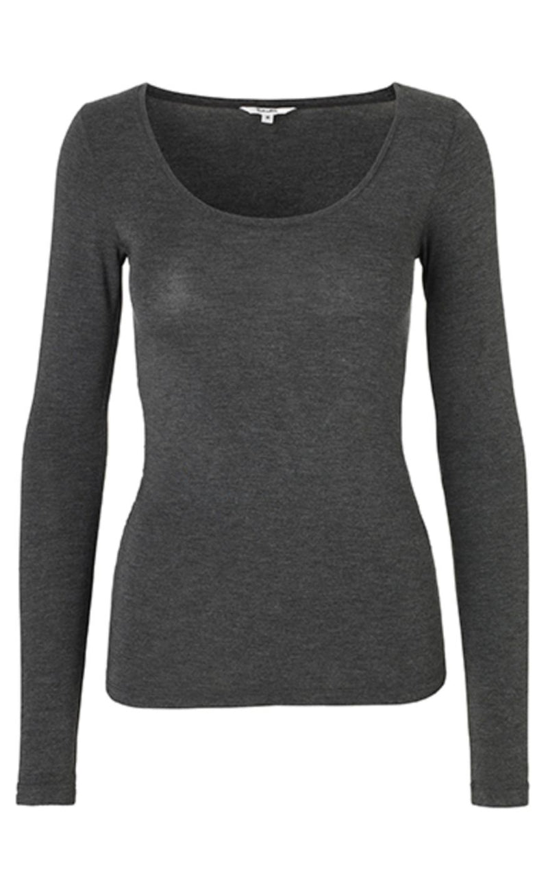 MbyM Bluse - Anna - Dark grey melange
