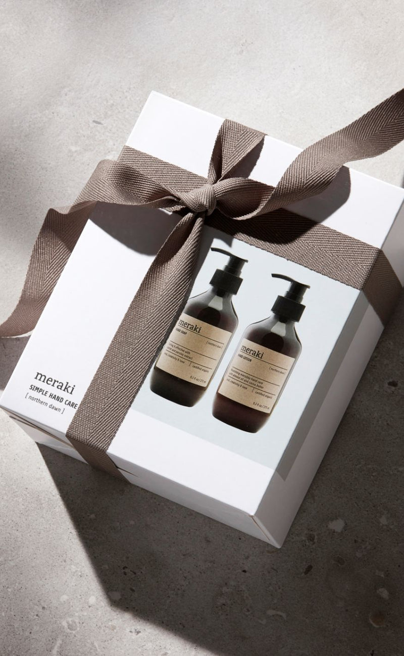 Meraki Gaveæske - Håndsæbe og håndcreme ''Simple Handcare'' 2x275 ml - Northern Dawn