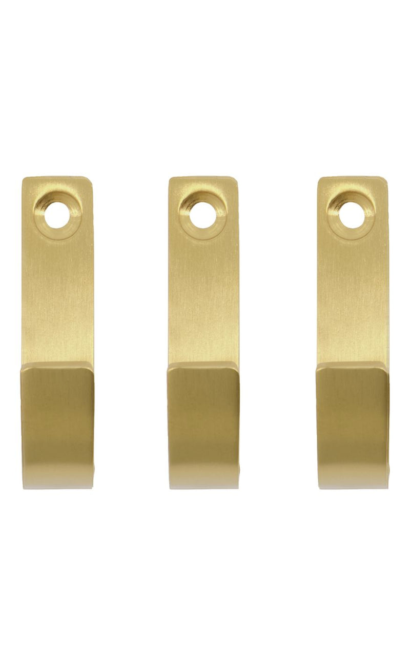 Meraki Knage - Thapsus 3-pack - Børstet Messing Finish